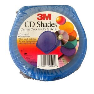 3M CD Shades Carrying Cases For CD’s & DVD’s Pack Of 5 *New*